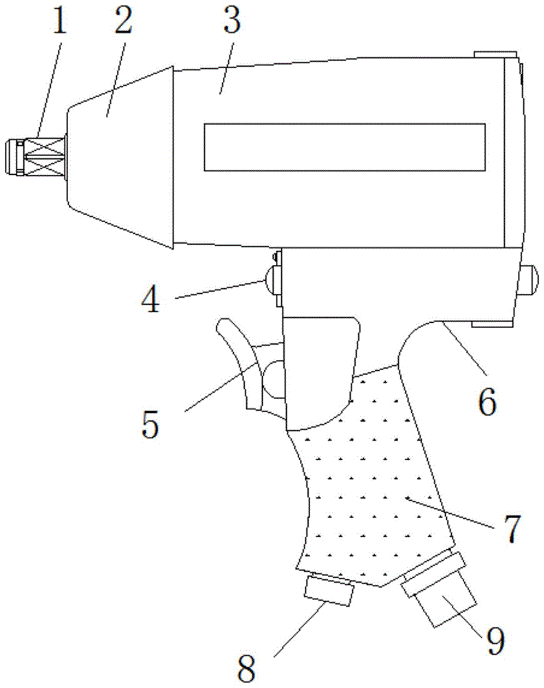 一种枪柄式气动冲击扳手的制作方法
