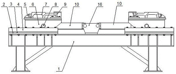 一种F轨排组装线型调节装置的制作方法
