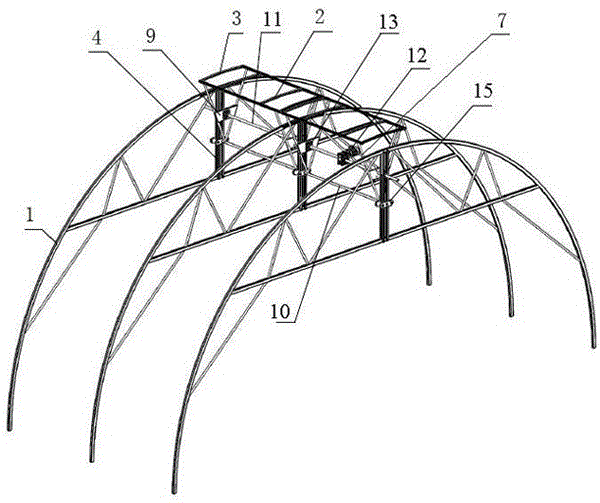 一种用于温室的爬升式顶部通风装置的制作方法