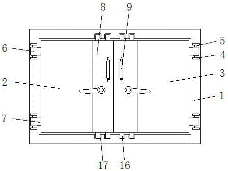 电磁兼容实验室电动双开屏蔽门的制作方法