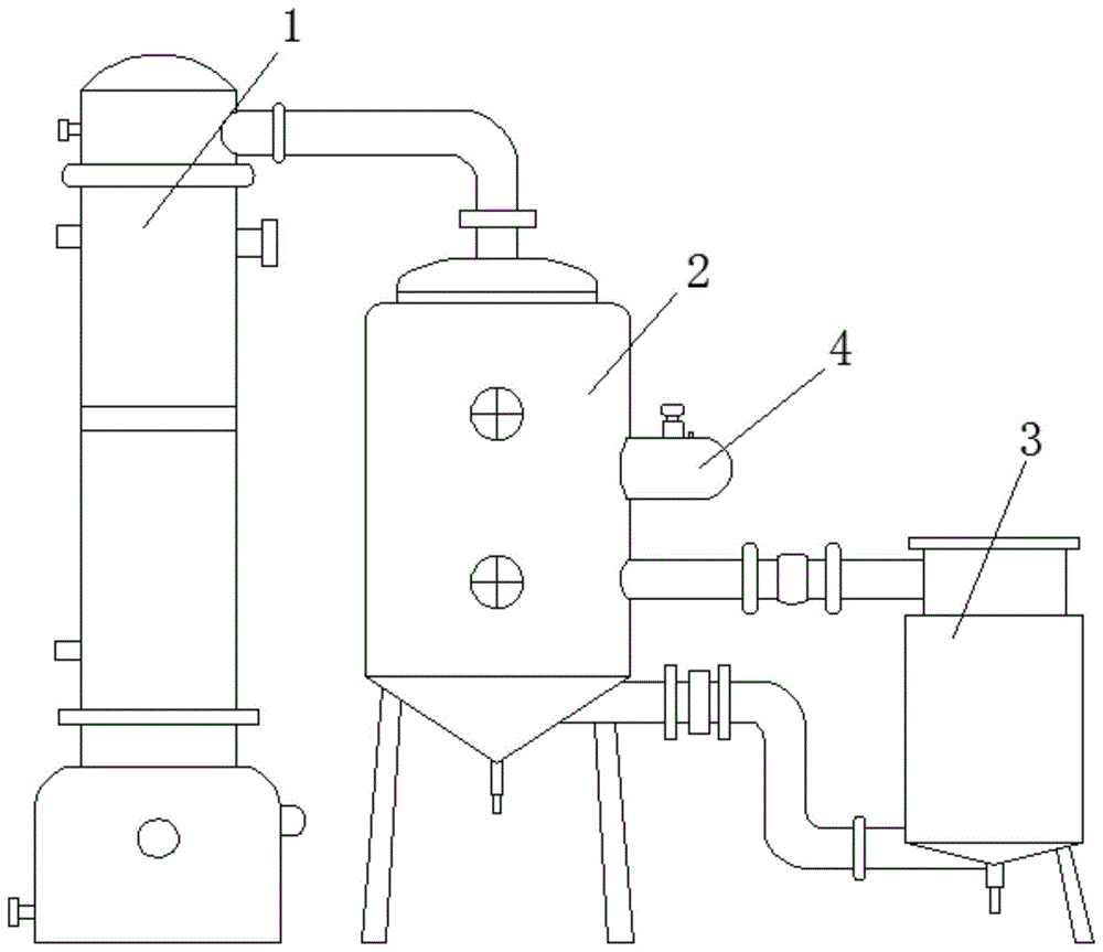 一种固体硫酸铝生产工序用单效蒸发装置的制作方法