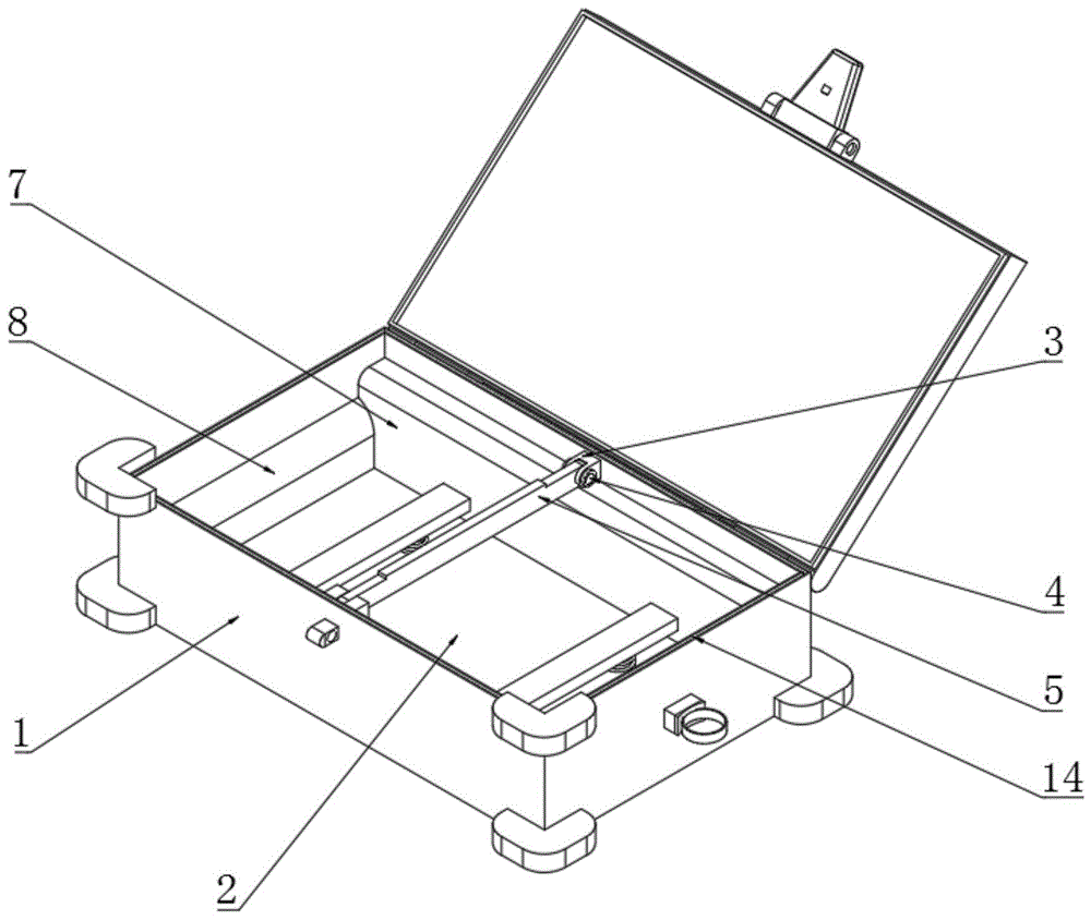 一种计算机用便携式移动硬盘保护盒的制作方法