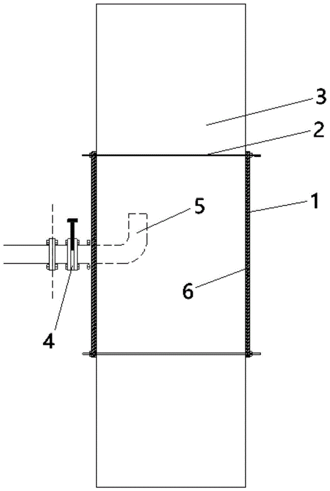 钢管柱顶升泵管连接装置的制作方法