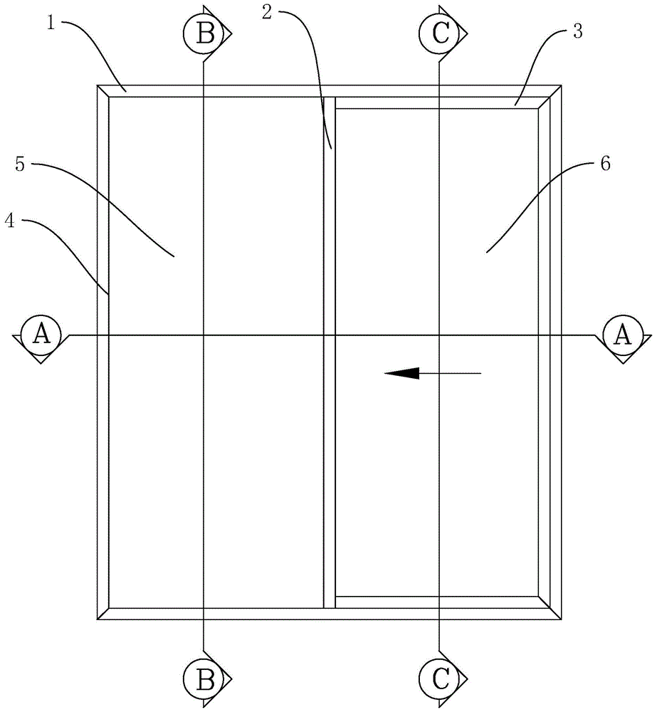 一种铜木复合窄框推拉门的制作方法