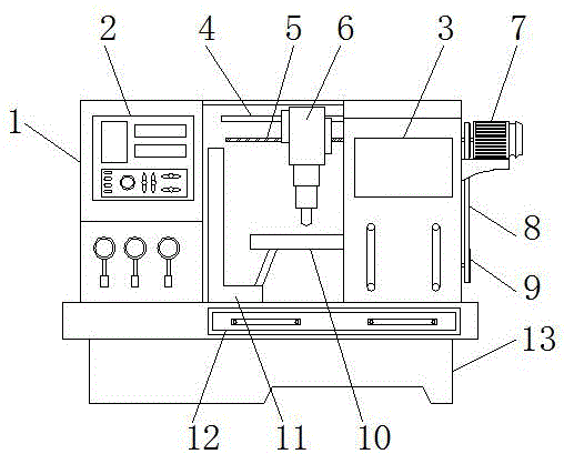 一种具有除尘排屑功能的机械加工数控机床的制作方法