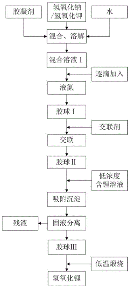 一种利用低浓度含锂溶液制备氢氧化锂的方法与流程