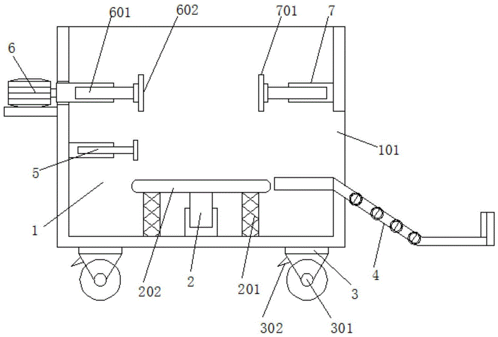 一种瓦楞纸箱生产用钉箱机的自动翻箱结构的制作方法