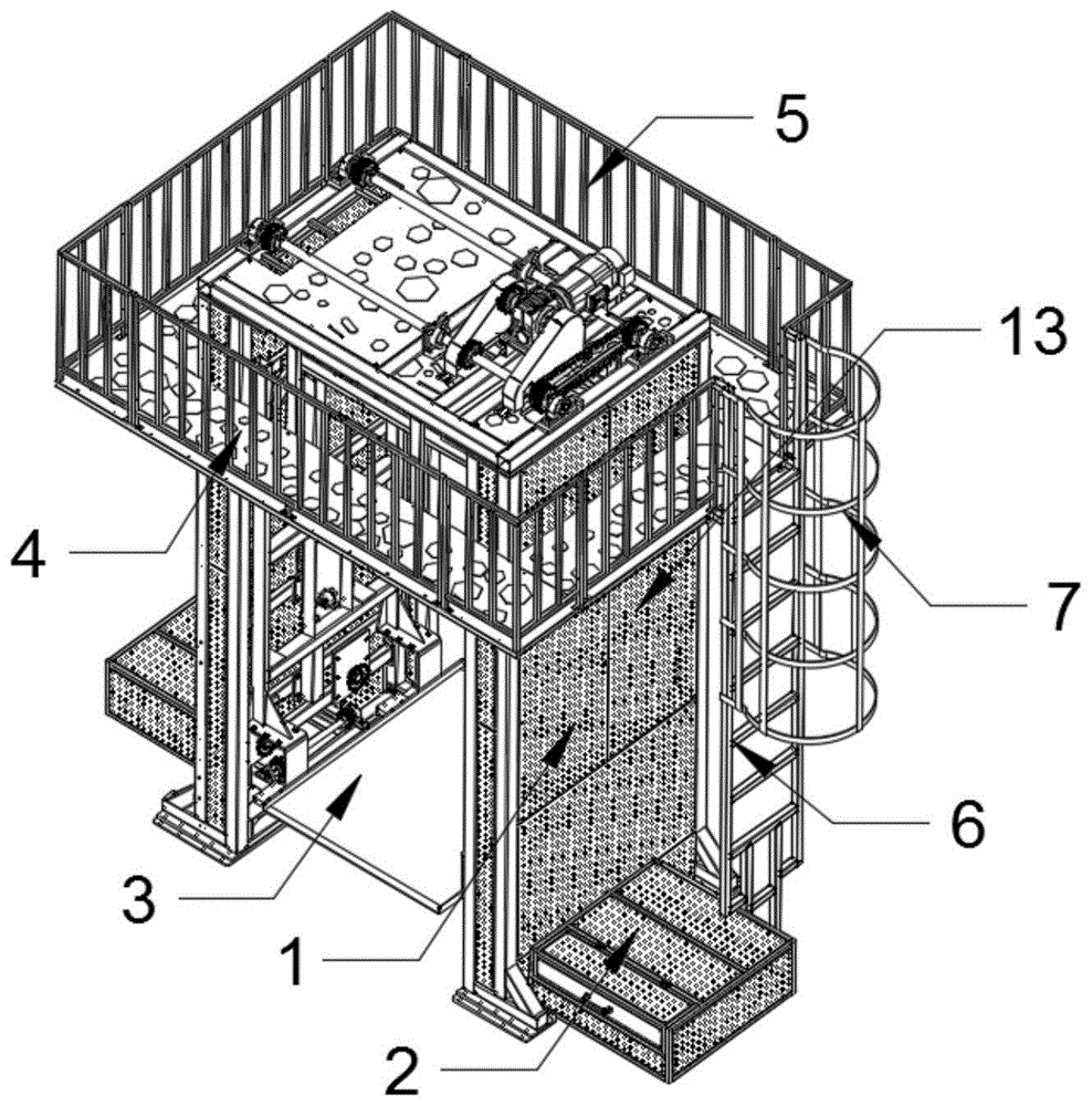 一种电视机码垛用子母卡板堆叠机的制作方法