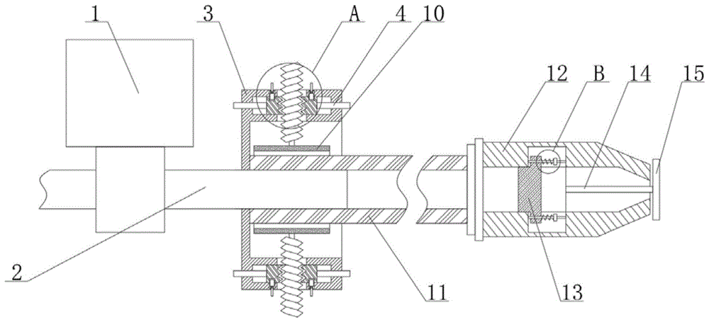 一种卷绕成型装置的涤纶纺丝预网络连接气管的制作方法