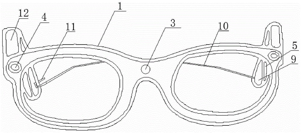 一种基于智能手机移动导盲系统的眼镜的制作方法
