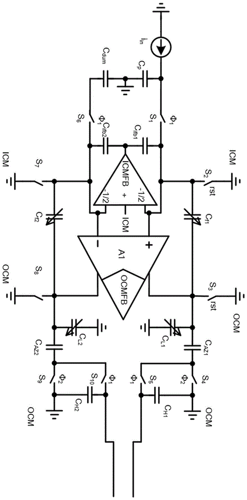 一种基于相关双采样的伪差分结构微弱电流积分电路的制作方法