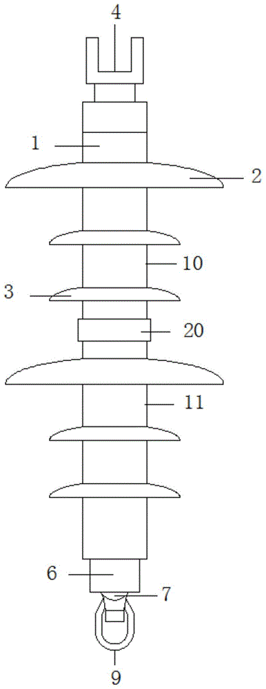 一种防污型棒形悬式瓷绝缘子的制作方法