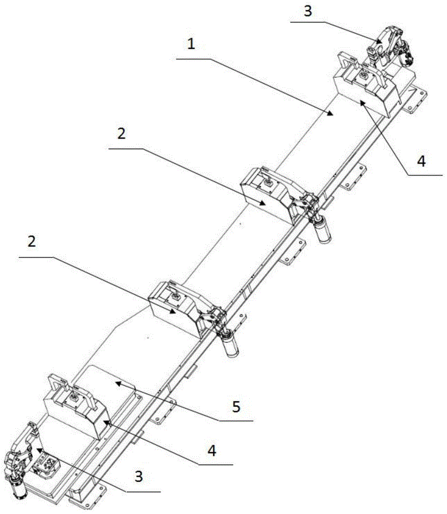 一种车架纵梁反变形焊接夹具及其使用方法与流程