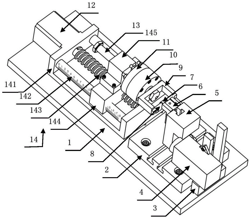 双测距航空带垫卡箍力学刚度参数检测装置的制作方法