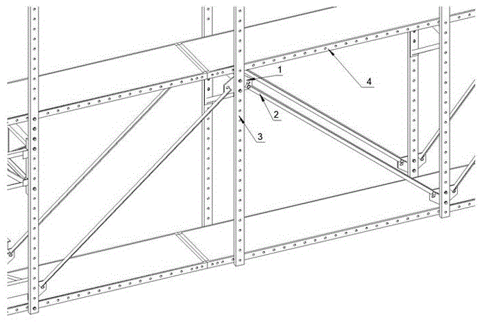 附着式升降脚手架水平支撑桁架结构的制作方法
