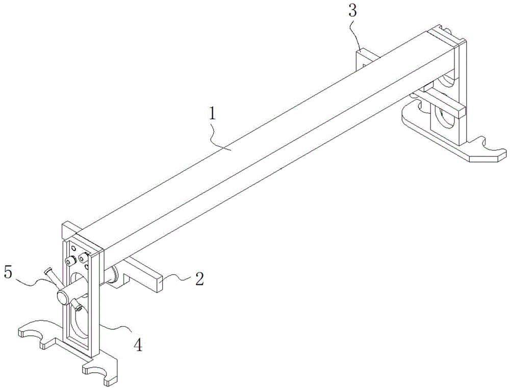 一种用于叉车货叉架侧滚轴安装的定位工装的制作方法