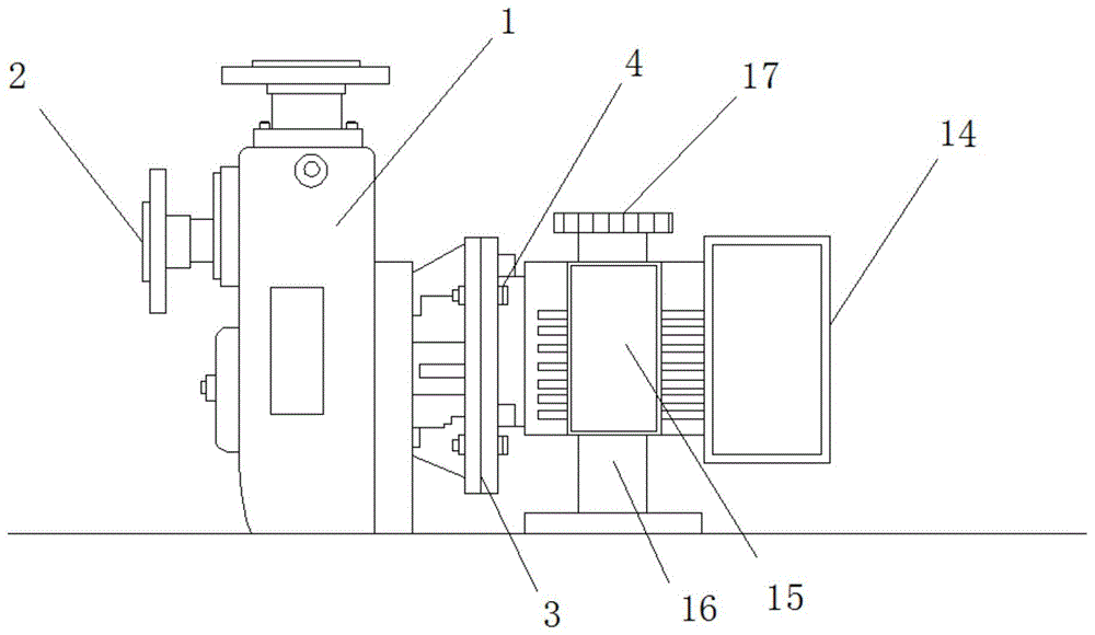 一种旋涡式自吸泵的泵体的制作方法