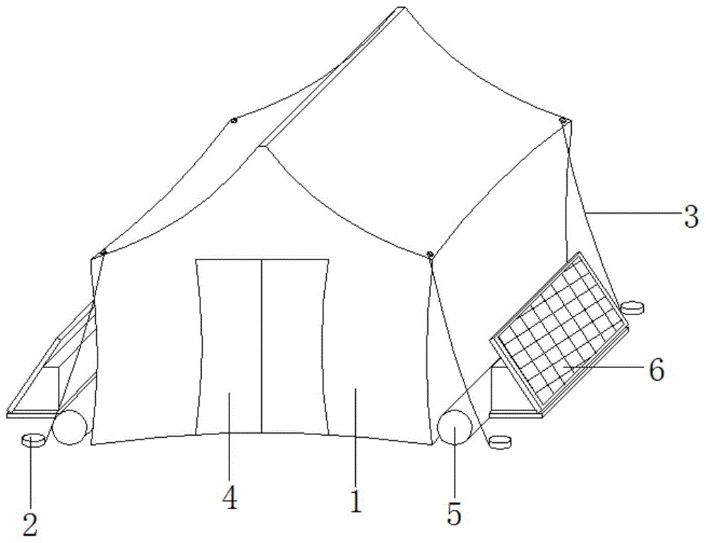 一种用于藏族放牧的新型便携太阳能帐篷的制作方法