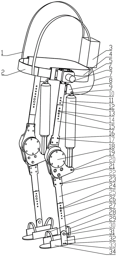 下肢外骨骼机器人的制作方法