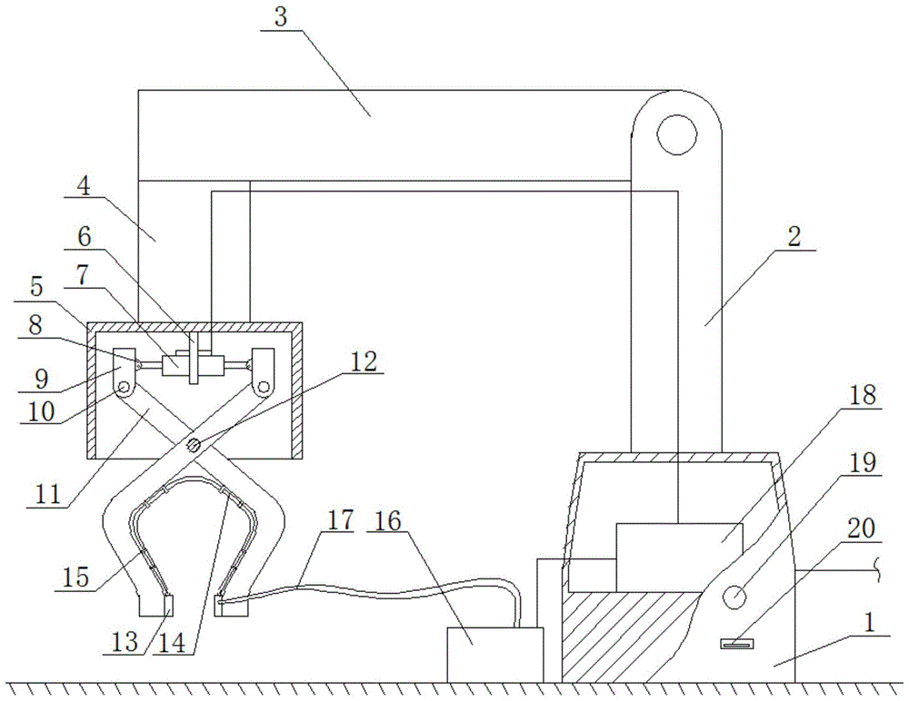 一种机器臂物品夹持机构的制作方法