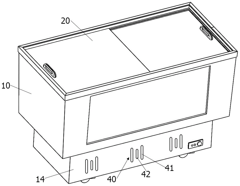 一种新型冷藏岛柜的制作方法