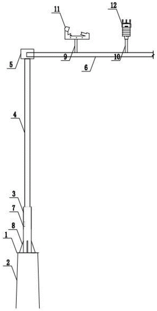 用于道路气象监测报警系统的立杆的制作方法