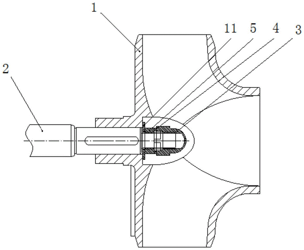 叶轮螺母防松密封装置的制作方法