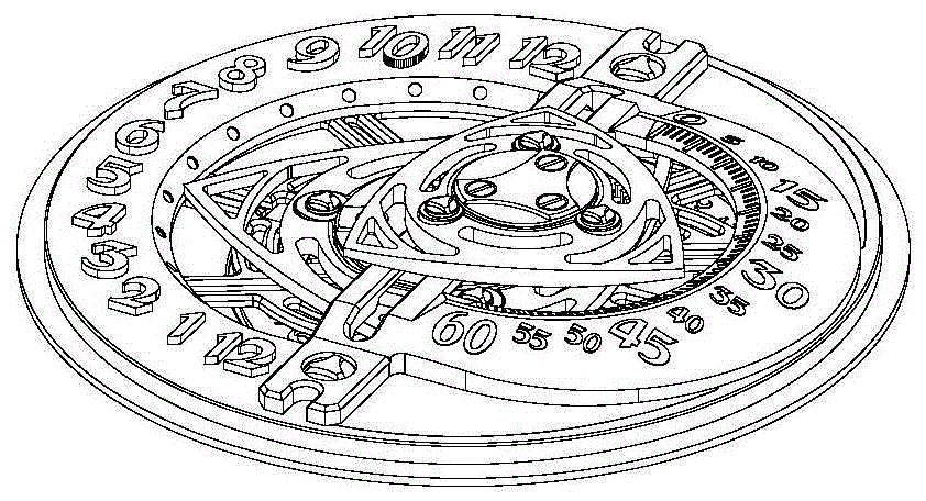 转子运动式手表指示机构及手表的制作方法