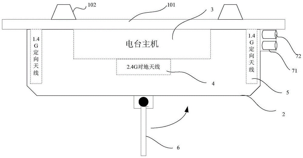 一种无人机载低空应急通信自组网电台装置的制作方法