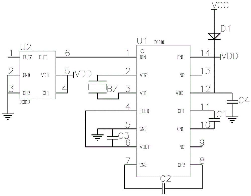 一种转换器声压放大电路的制作方法