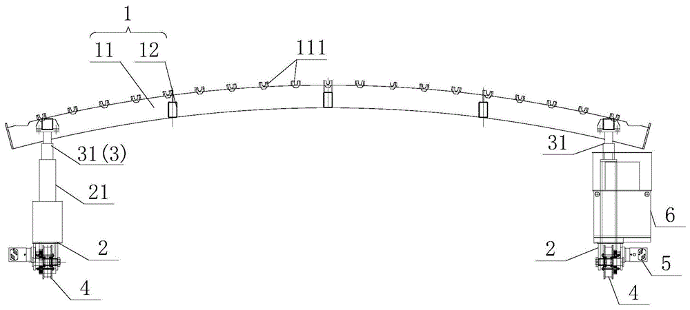 钢筋输送定位小车的制作方法