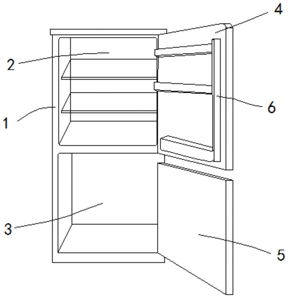 一种冰箱门体内侧放物结构的制作方法