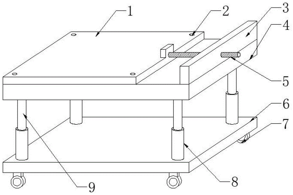 一种模具的安装支撑架的制作方法