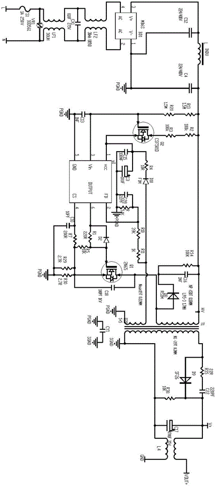 一种DALI调光调色温电源的制作方法