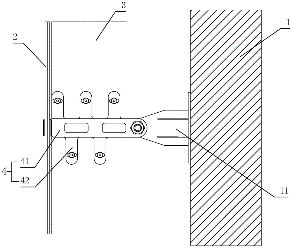 一种点支式玻璃幕墙的安装结构的制作方法