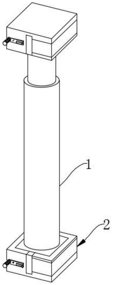 一种六自由度平台液压伸缩装置的固定装置的制作方法