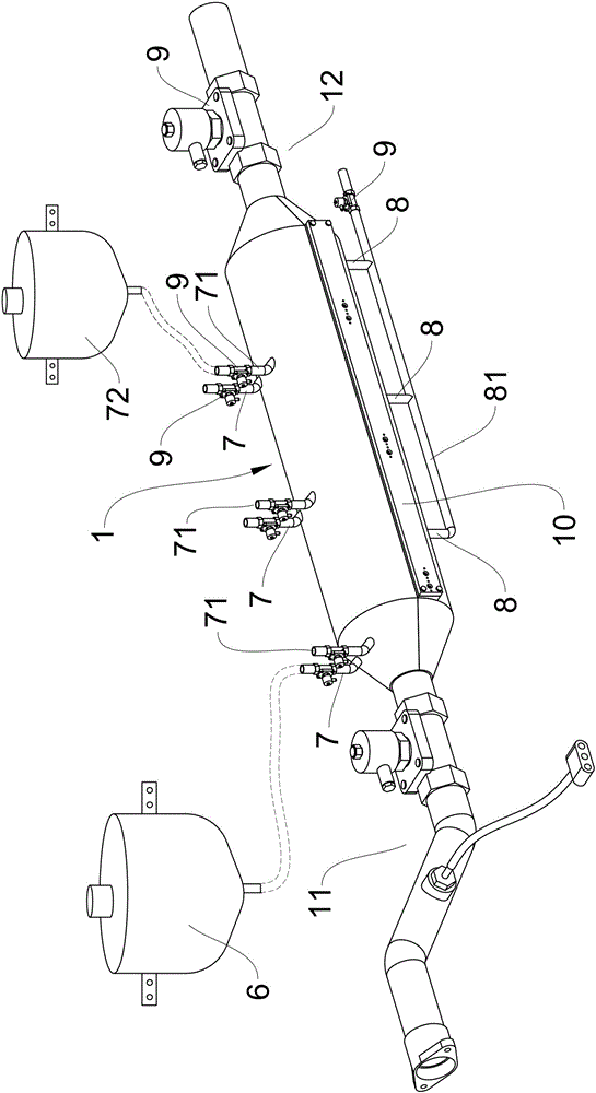 一种超声波尾气分解功能的机动车三元催化器的制作方法