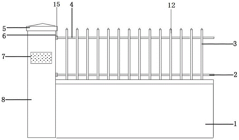 一种可升降的围栏的制作方法