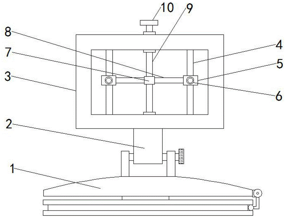 一种具有角度可调的旋转型显示屏固定架的制作方法