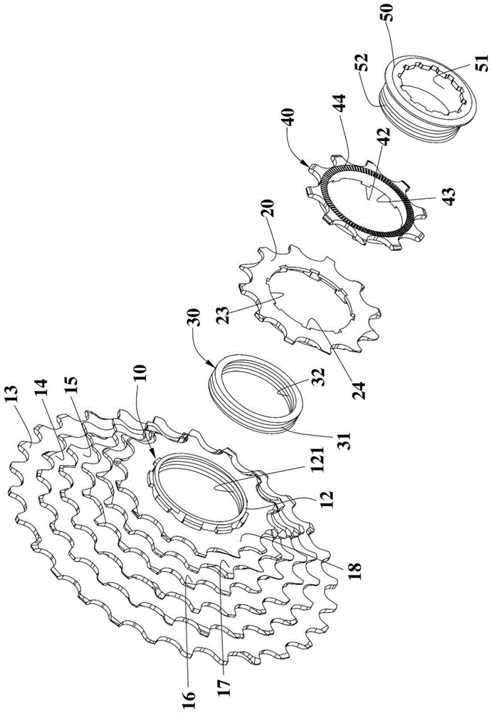 自行车飞轮组的加大齿比结构及自行车飞轮组的制作方法