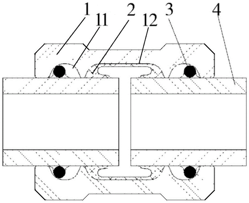 一种卡箍式环形管接头柔性管道连接结构的制作方法