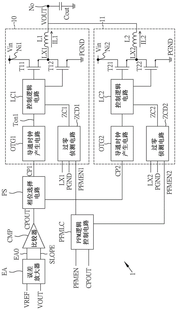 多相直流对直流电源转换器及其驱动方法与流程