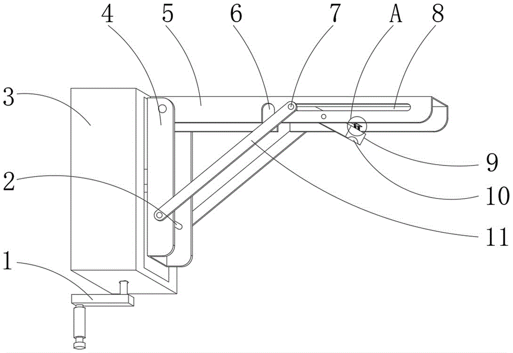 一种瞄准镜生产用调节支架的制作方法