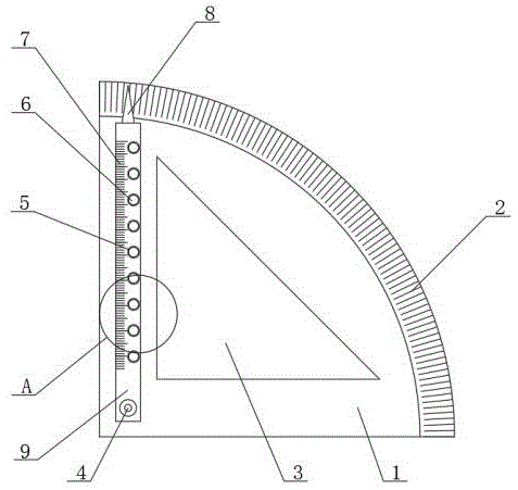 一种多功能绘图测量尺的制作方法