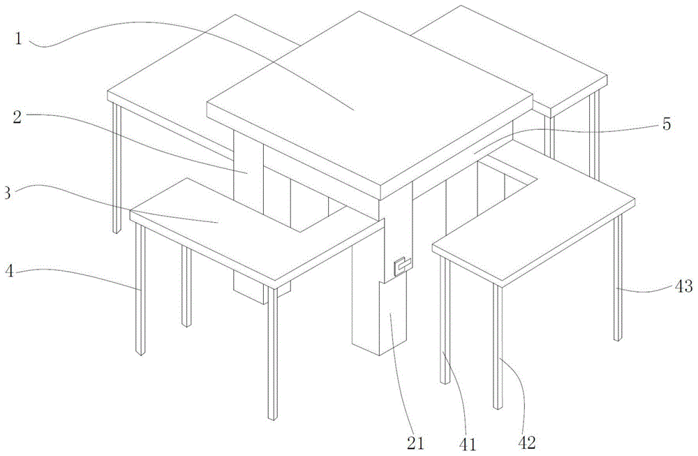 一种组合式桌子的制作方法