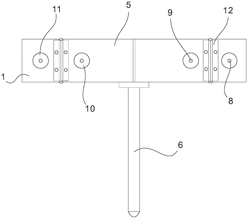 一种擦洗面可折叠的玻璃刮板的制作方法