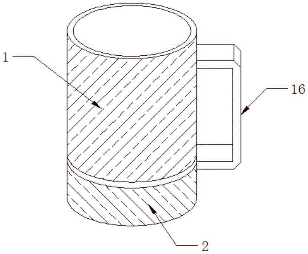单面基板温差自动搅拌杯的制作方法