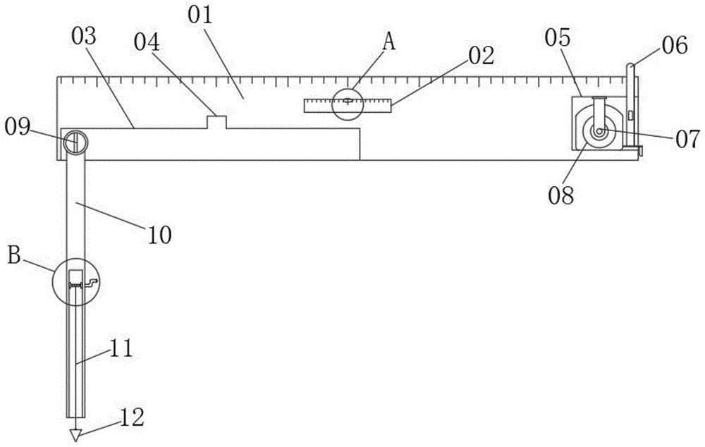 一种建筑工程用多功能测量尺的制作方法