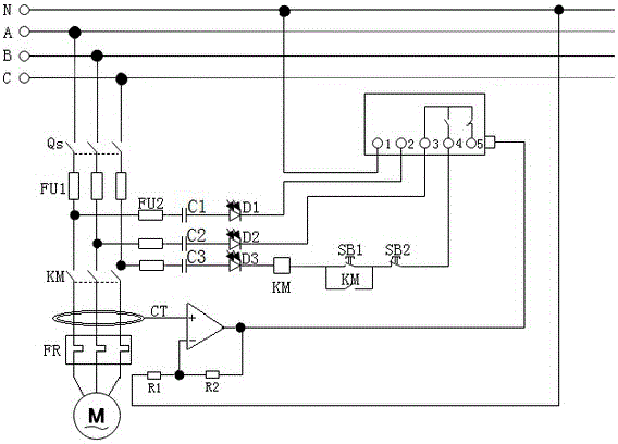 一种三相异步电动机缺相保护电路的制作方法