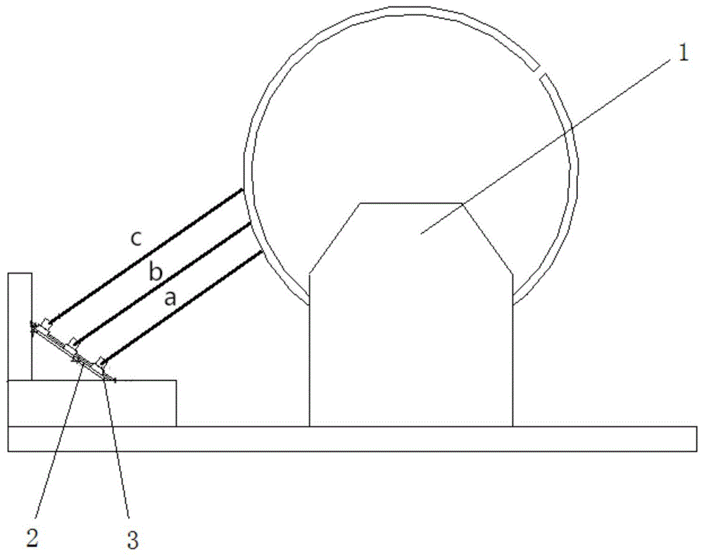 一种非接触式钢管桩曲率半径测量系统的制作方法